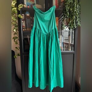Free People Onda Drop-Waist Tube Midi Dress